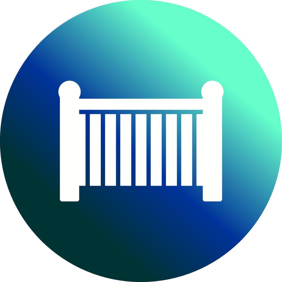 Baby Cot Vector Icon