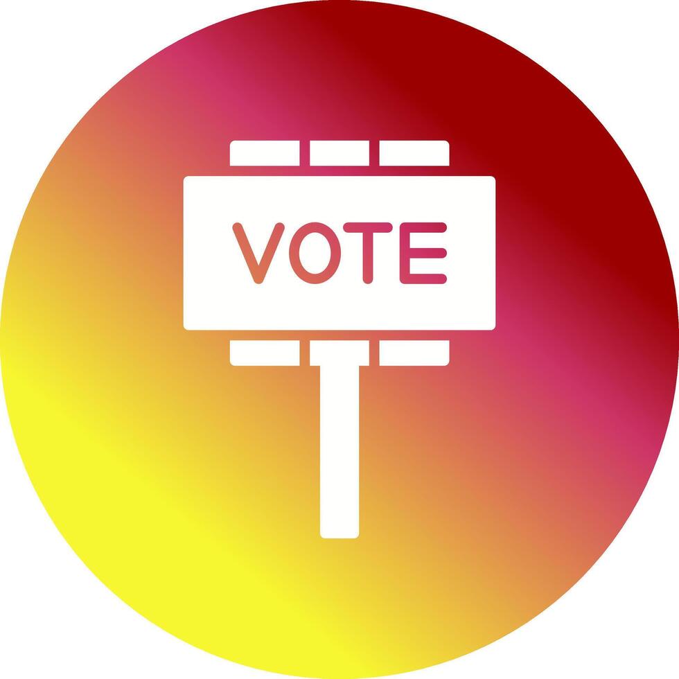 icono de vector de voto