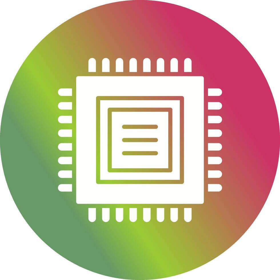 icono de vector de cpu