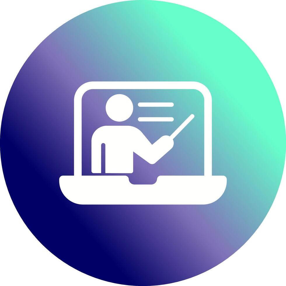Online Lesson Vector Icon