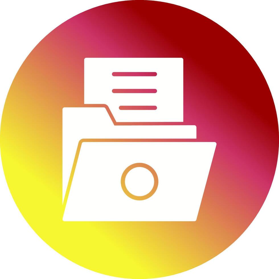 List Folder Vector Icon