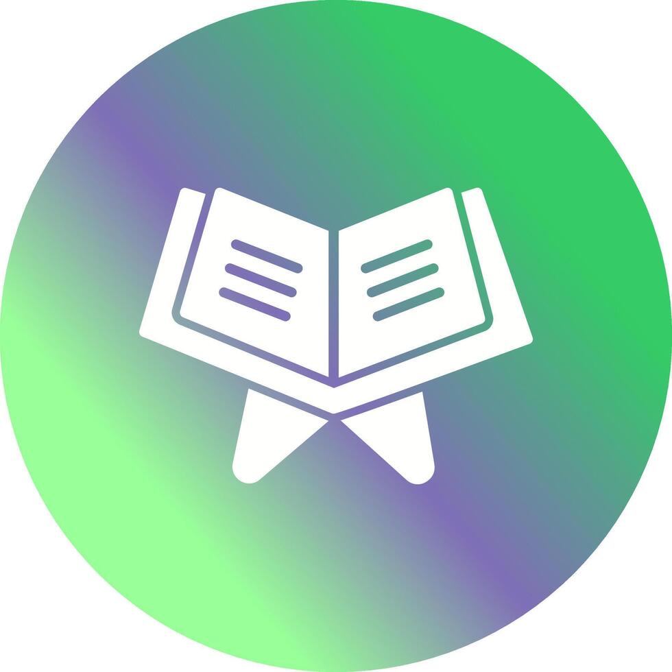 Reading Holy Book Vector Icon