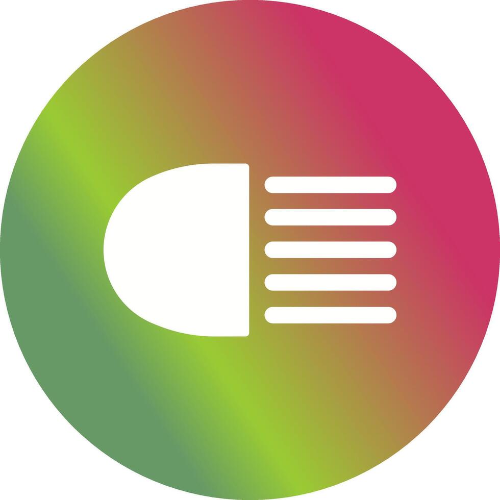 Headlight Vector Icon