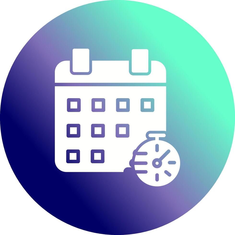 icono de vector de horario