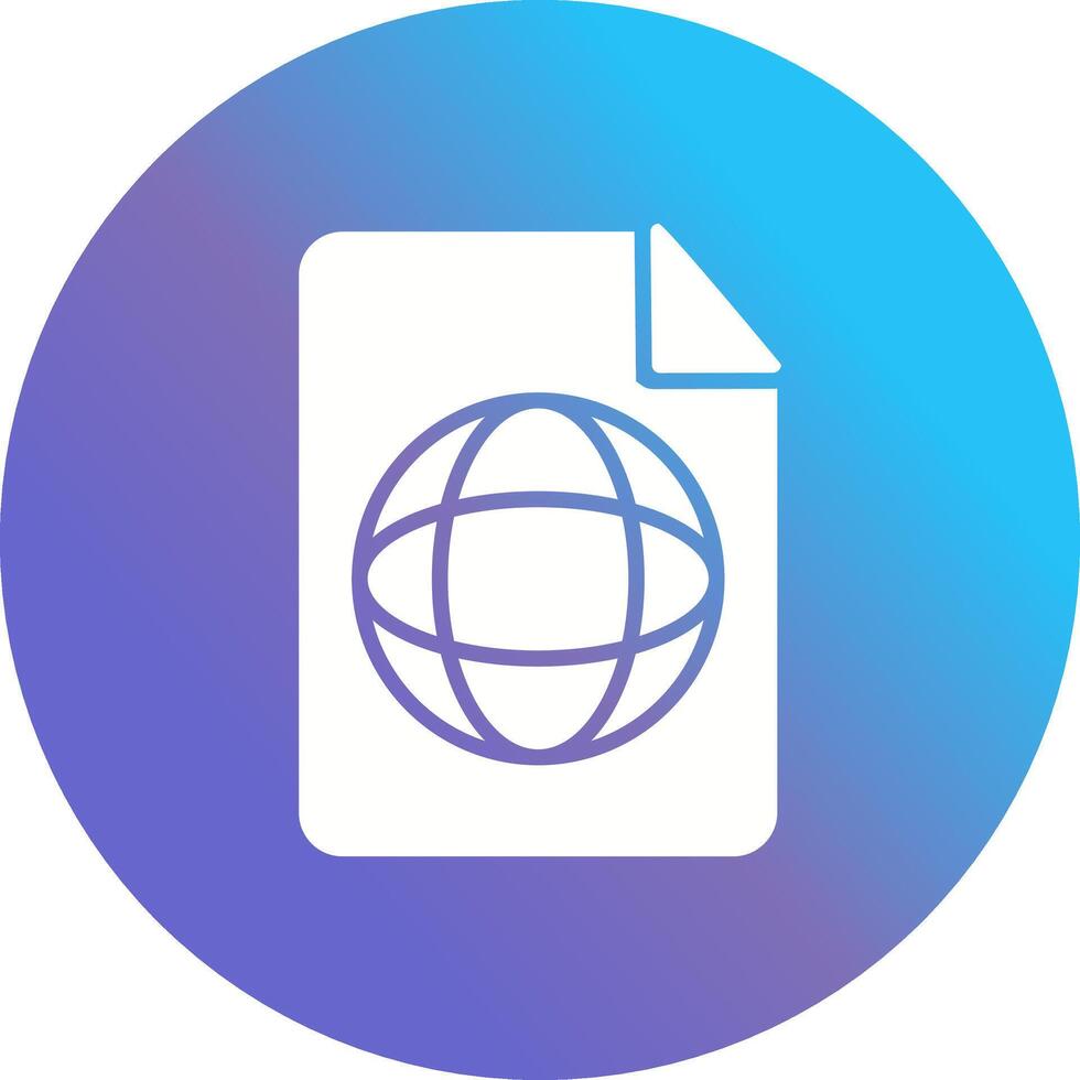 Global Profile Vector Icon