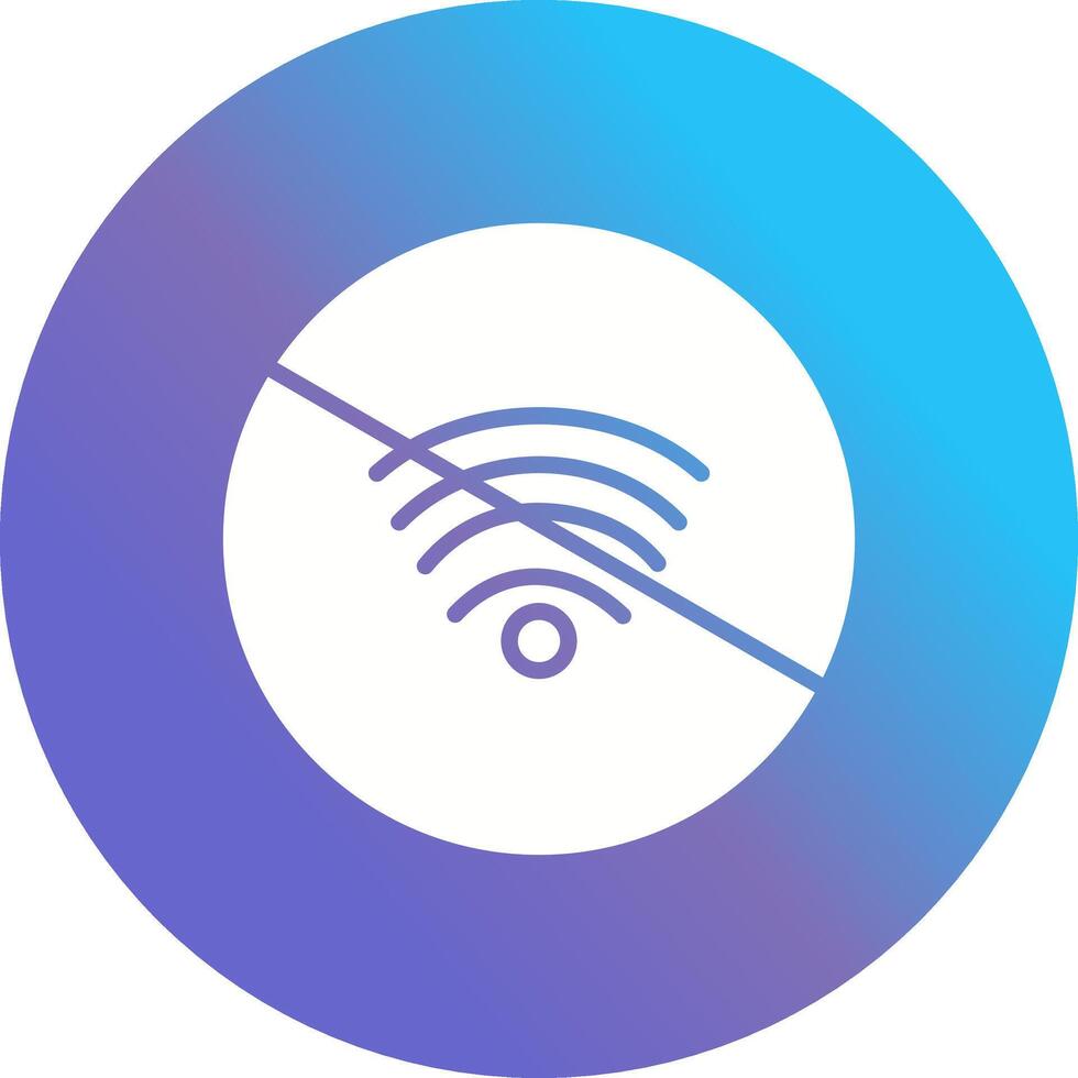 No Wifi Vector Icon