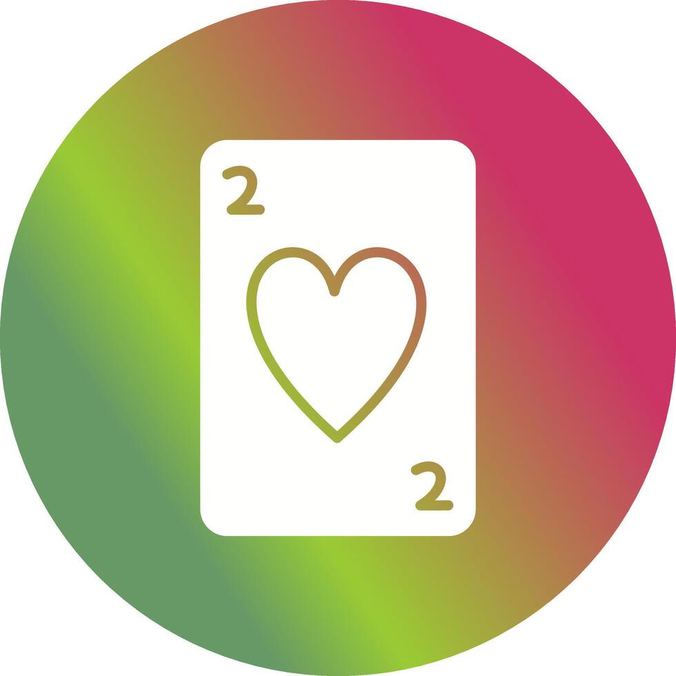 Hearts Card Vector Icon