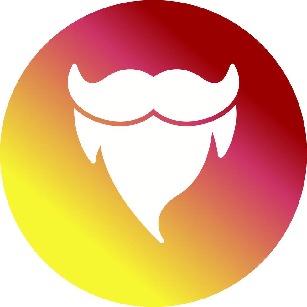 barba y Bigote ii vector icono