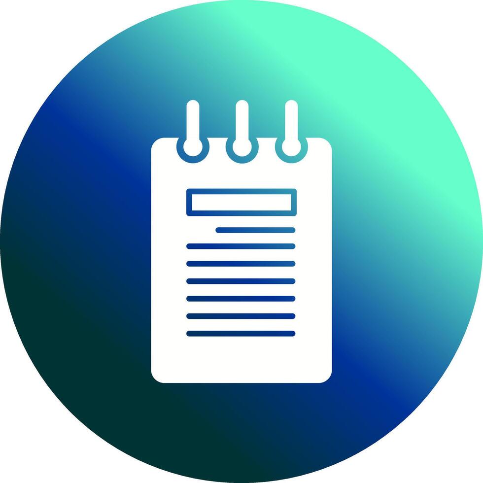 Notepad Vector Icon