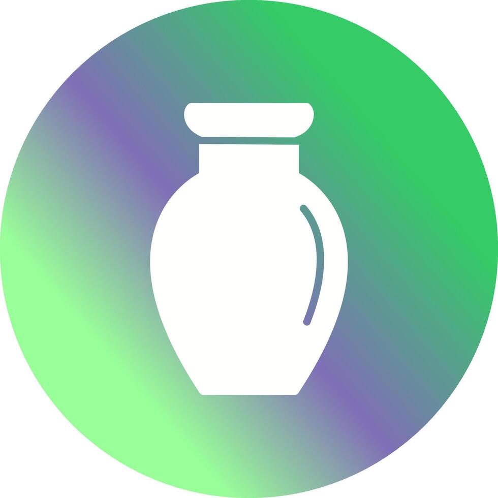 icono de vector de exhibición de jarrón