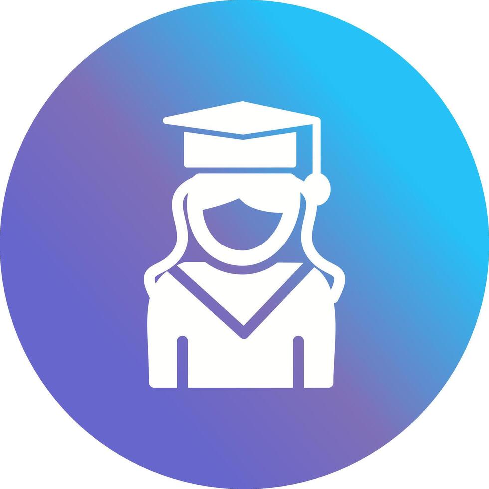 Female Graduate Vector Icon