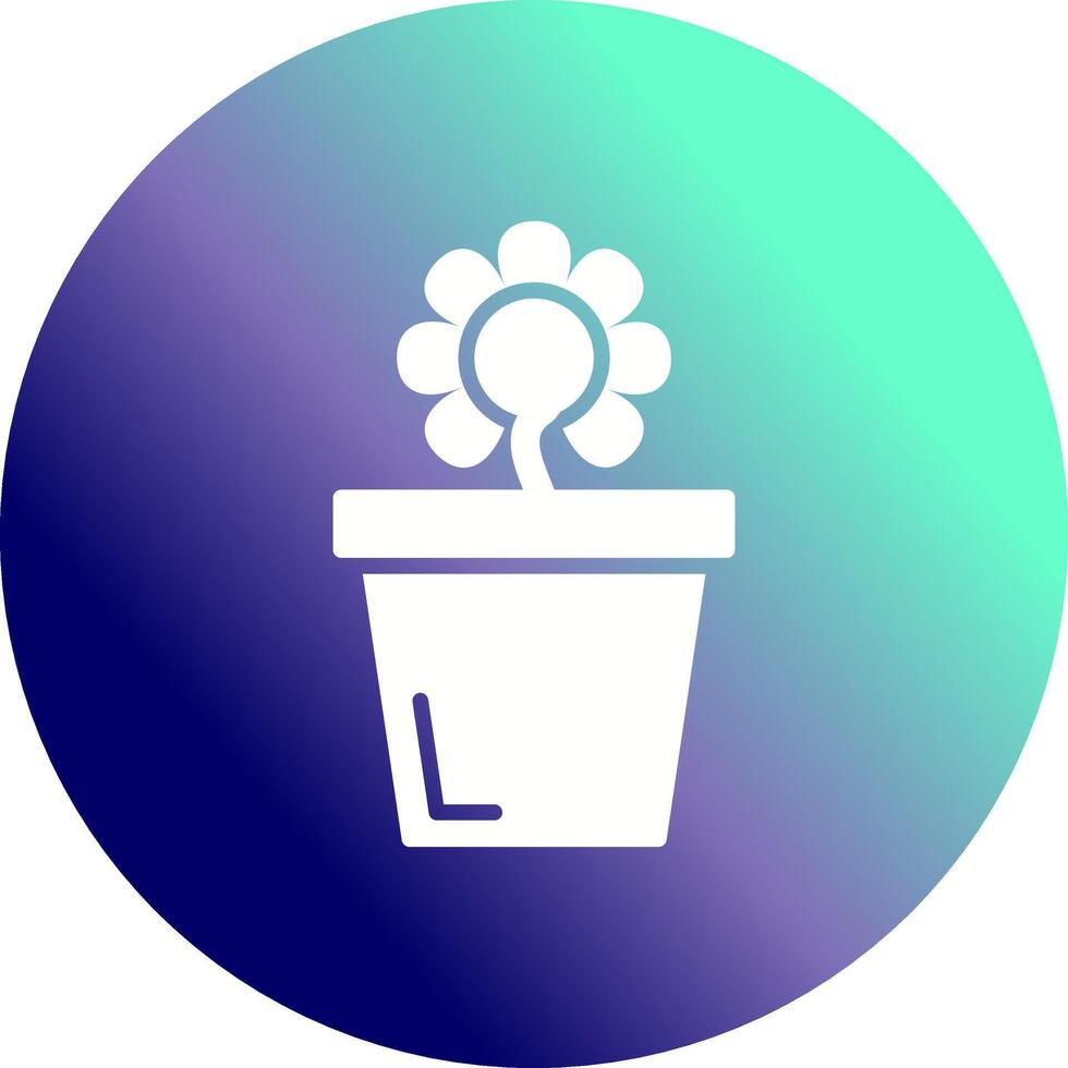 Flower Pot Vector Icon