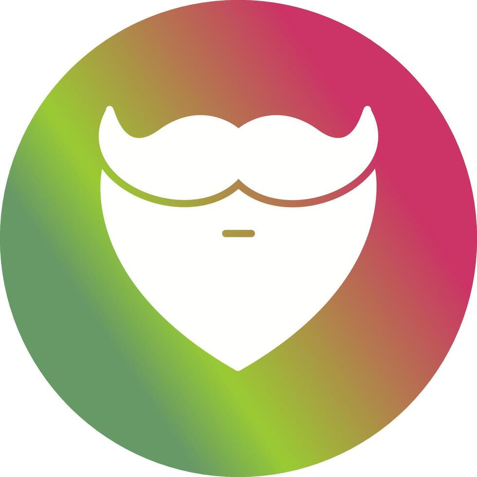 Beard and Moustache I Vector Icon