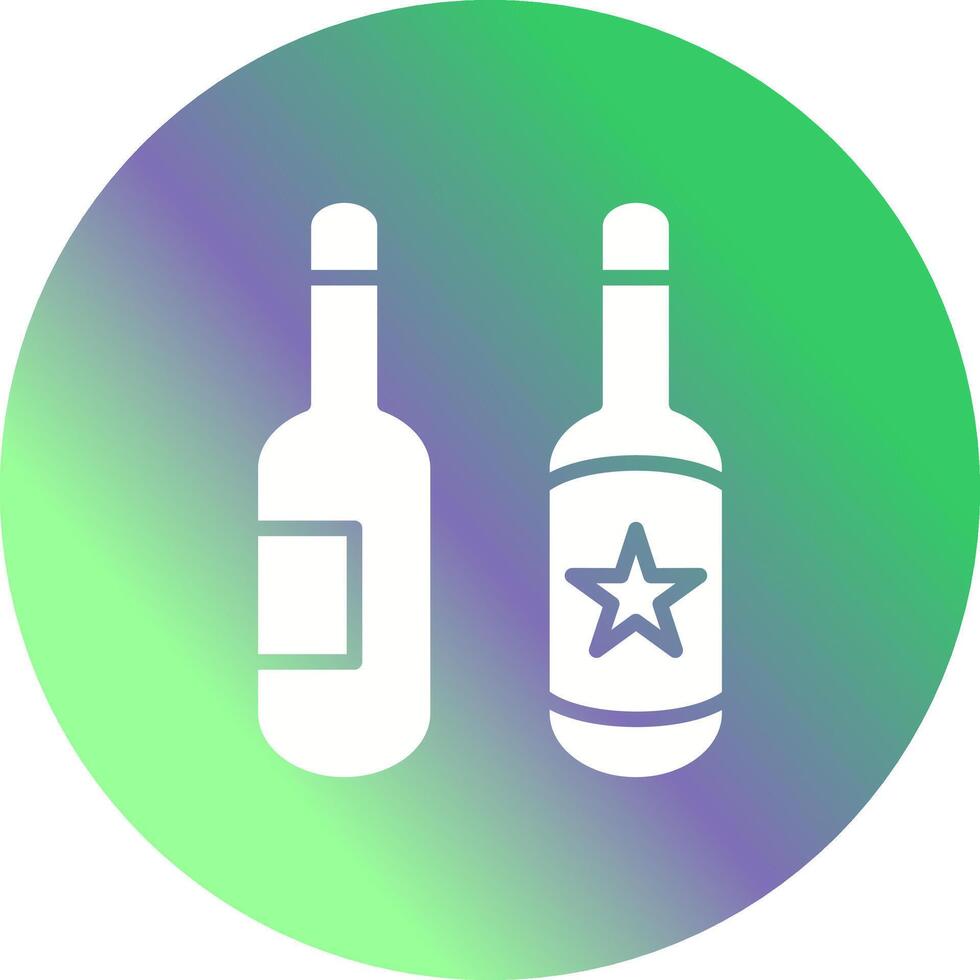 icono de vector de botellas de cerveza