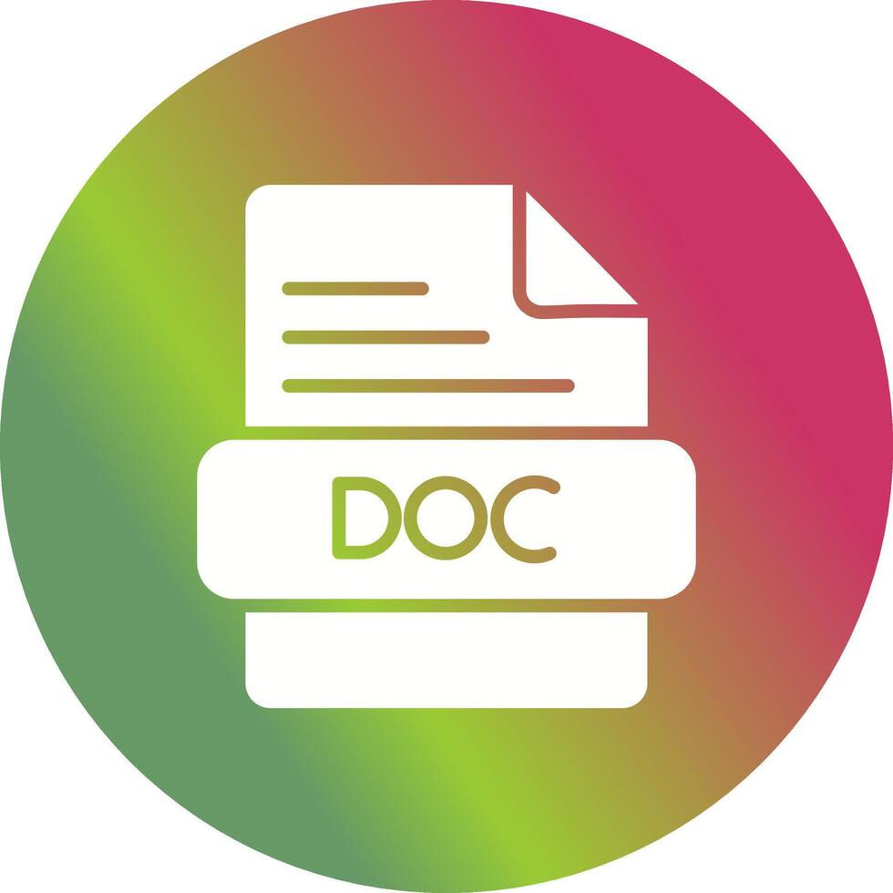 DOC Vector Icon 41383772 Vector Art at Vecteezy