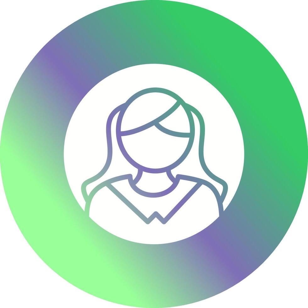 Female Profile Vector Icon