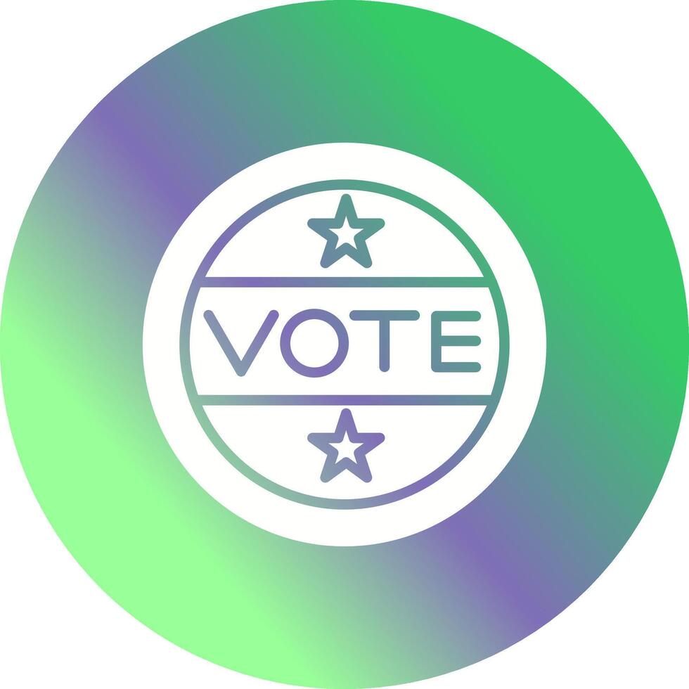 Vote Sticker Vector Icon