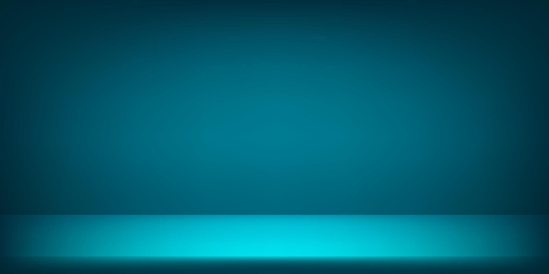 Empty blue dark room. Blue and Black studio room background. Clean design for displaying product. Space for selling products on the website. Vector illustration.