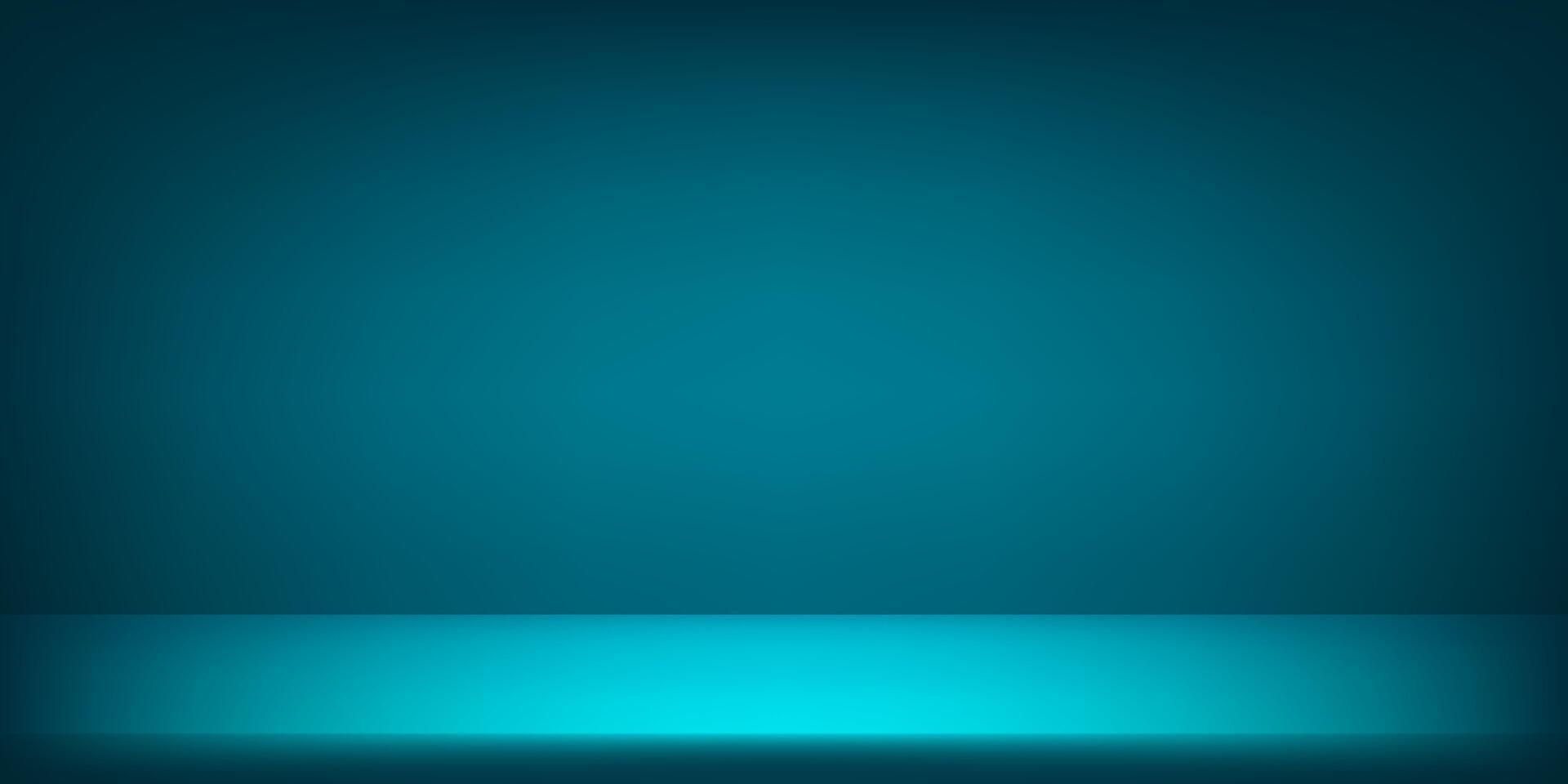 Empty blue dark room. Blue and Black studio room background. Clean design for displaying product. Space for selling products on the website. Vector illustration.