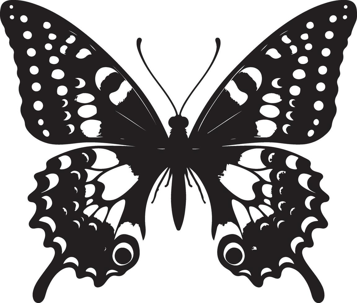 Butterflies and flowers, pattern with butterflies, set of butterflies, Flying butterflies silhouette black set isolated on white background vector