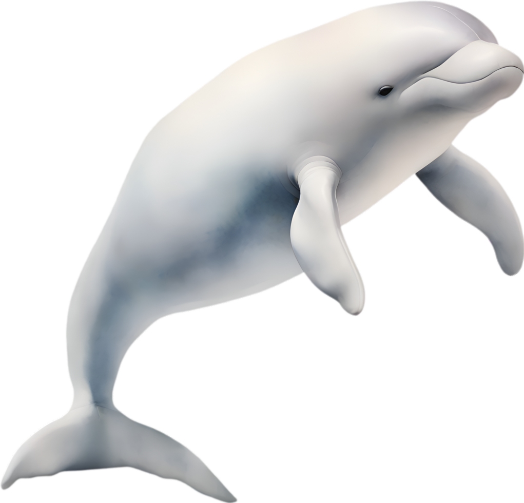 ai generato beluga balena, acquerello pittura di beluga balena png