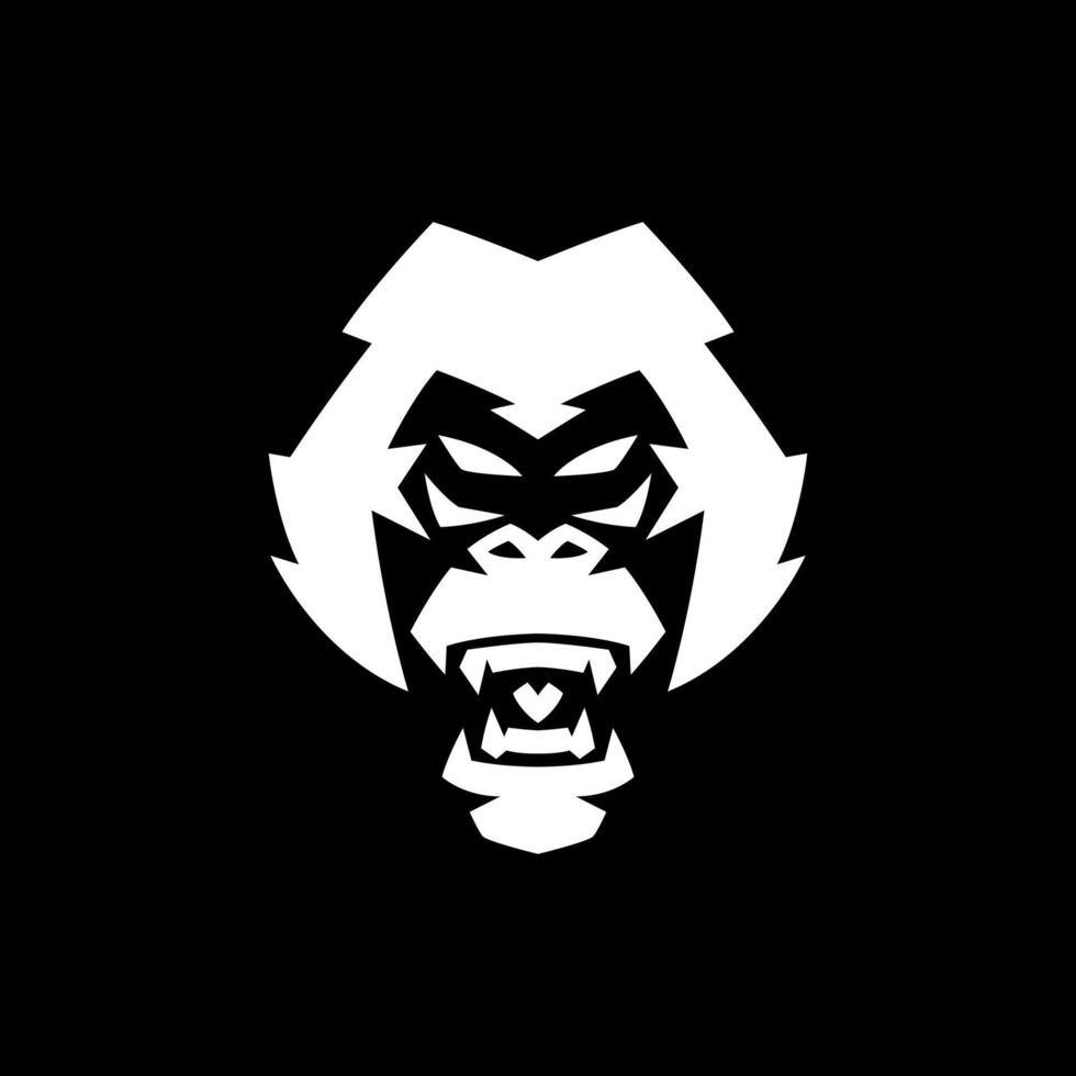 Gorilla Face Logo vector