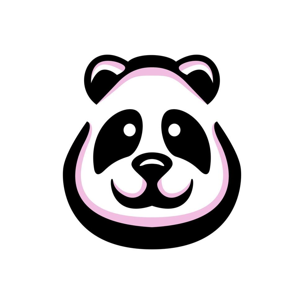 Panda Head Logo vector