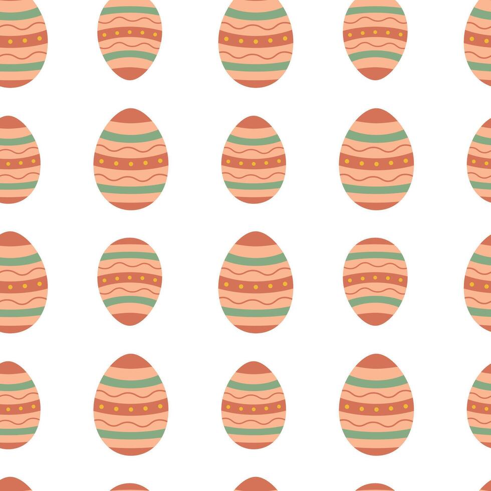 Seamless Easter pattern. Easter eggs. Vector illustration for packaging, background, wrapping paper.