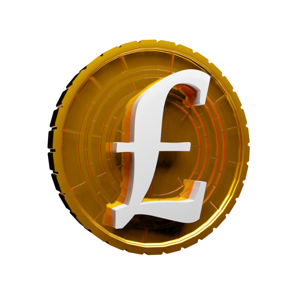 Pound Coin 3D Icon png