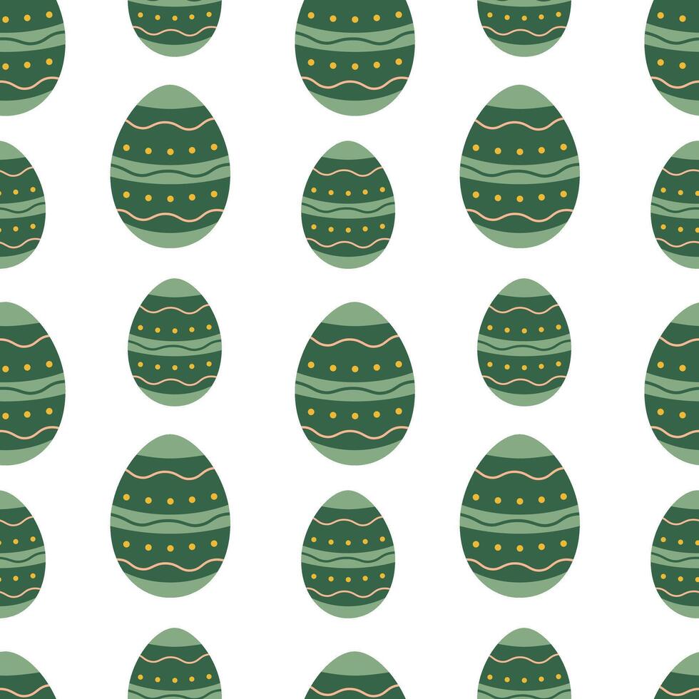 Easter seamless pattern with eggs. Isolated vector pattern for packaging, cards, background, textile