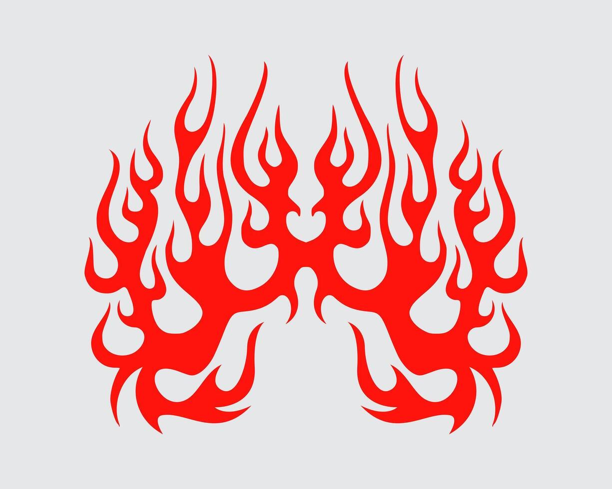 fire flames vector clip art spirit energy poster t shirt graphic element sticker editable