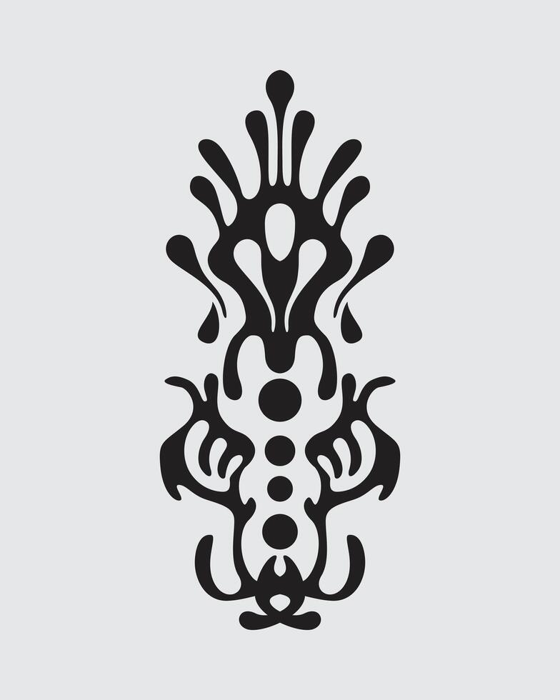 Ethnic symbol logo vector pola ancient shape object decorative tattoo art print