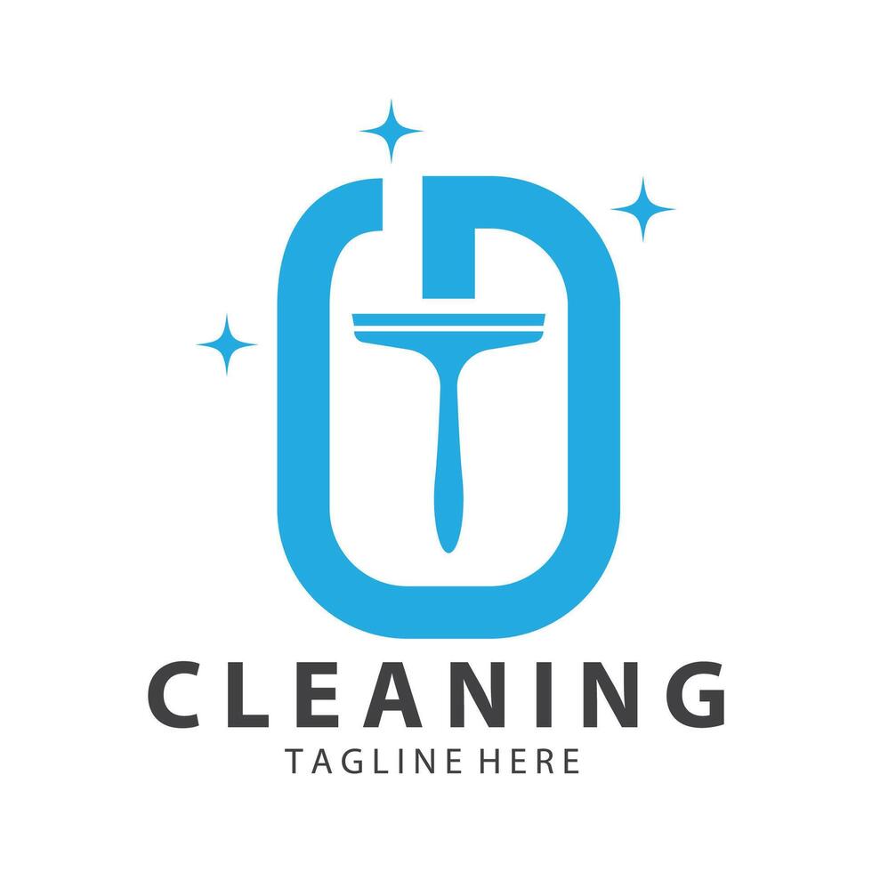 Cleaning logo cleaning house logo cleaning window logo vector design