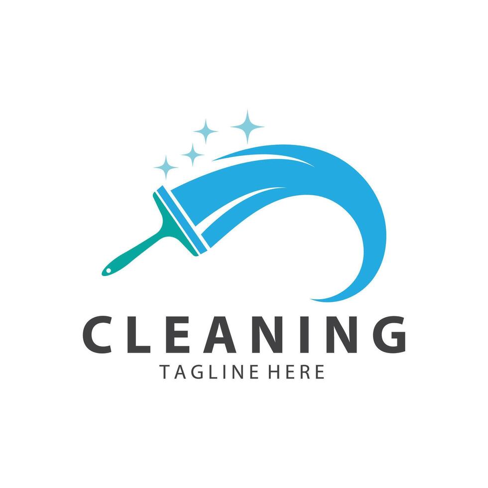 Cleaning logo cleaning house logo cleaning window logo vector design