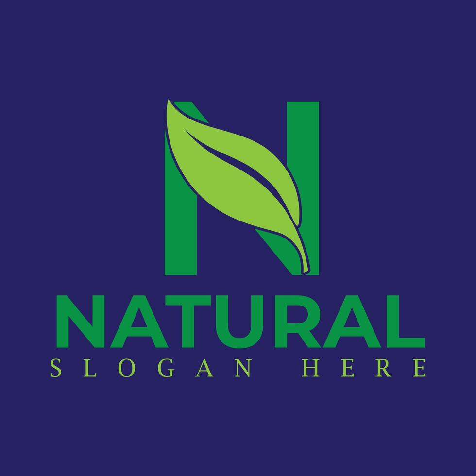 Natural, eco food, green leaf seedling, growing plant logo design vector template. Natural logos with leaves