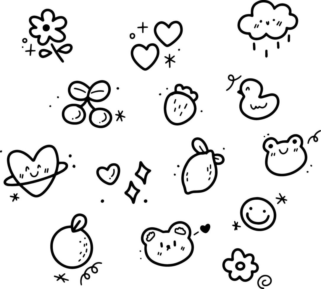 doodles element design for templates. vector