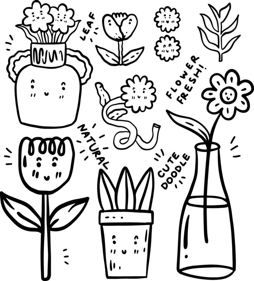 hand drawn cute doodles element for templates. vector