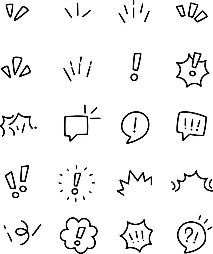 Doodles art element design for templates. vector