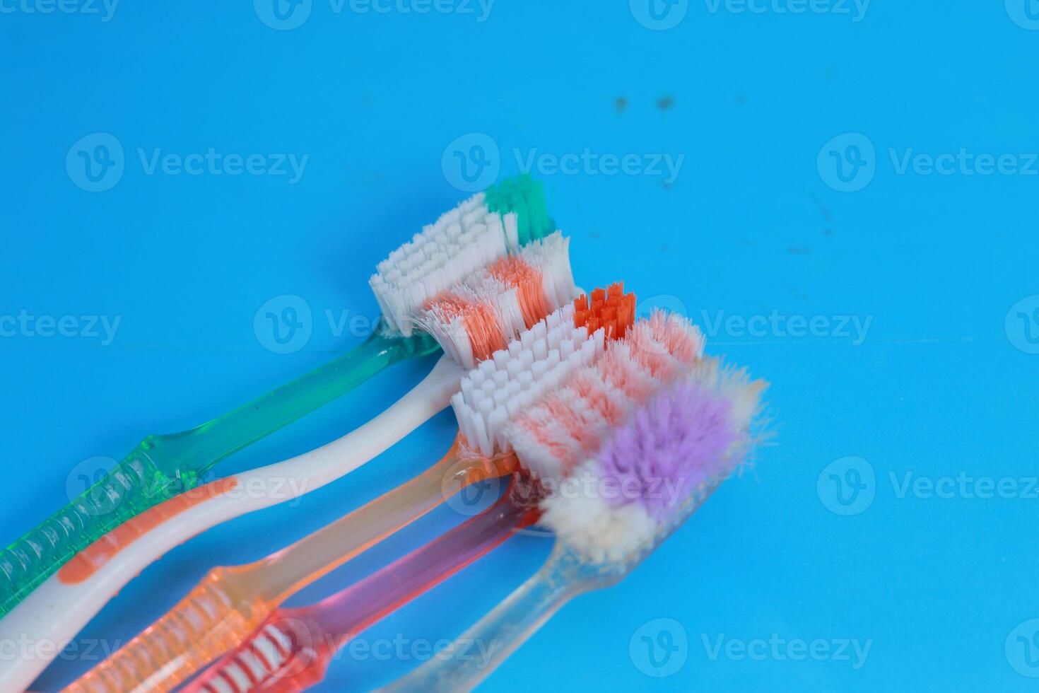 some toothbrushes are starting to break down photo