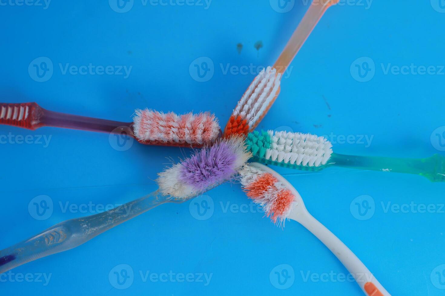 some toothbrushes are starting to break down photo