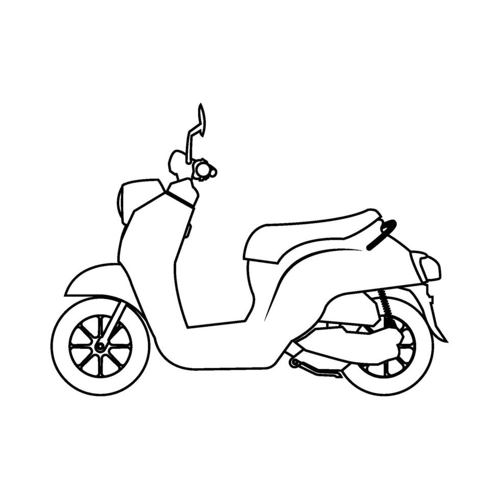 Motorbike icon vector
