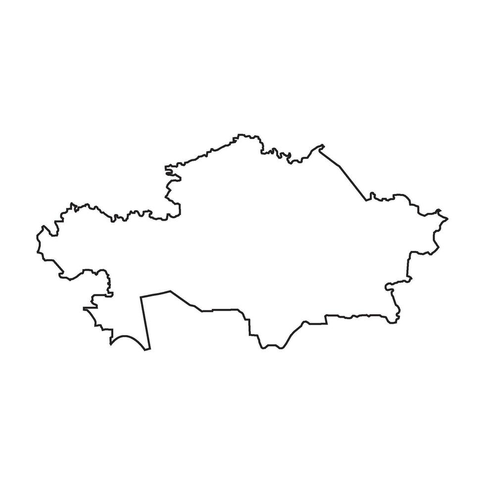 Kazakhstan map icon vector