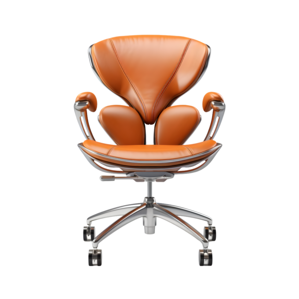 AI generated Modern office chair on png background