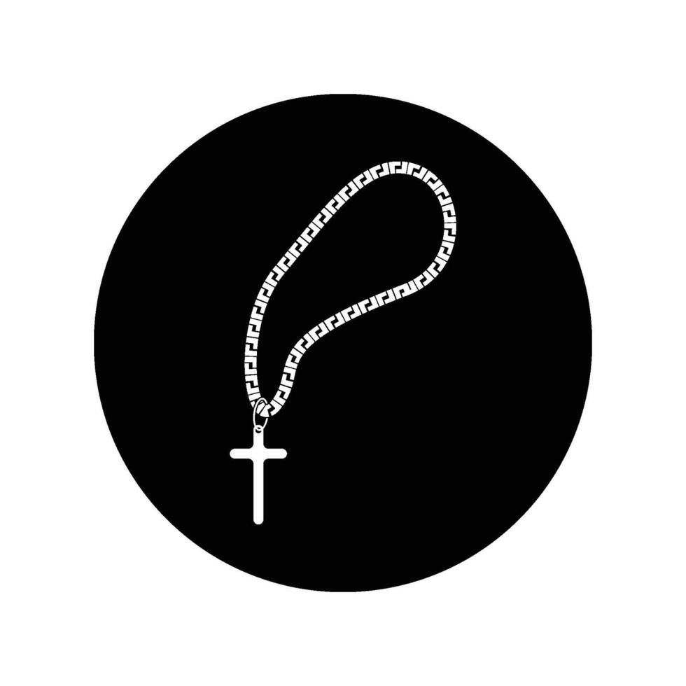 Rosary icon vector