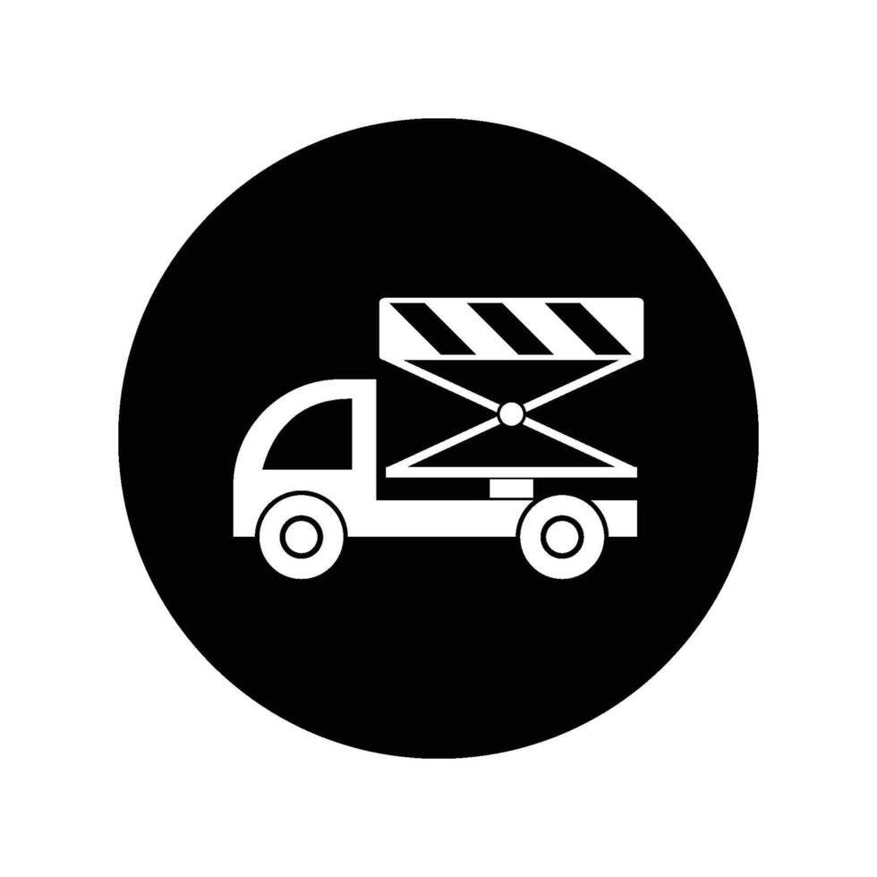 Lifting machine icon vector