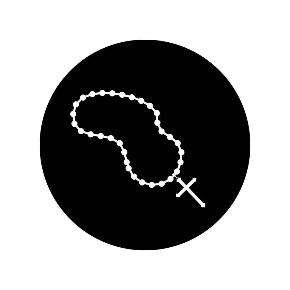 Rosary icon vector