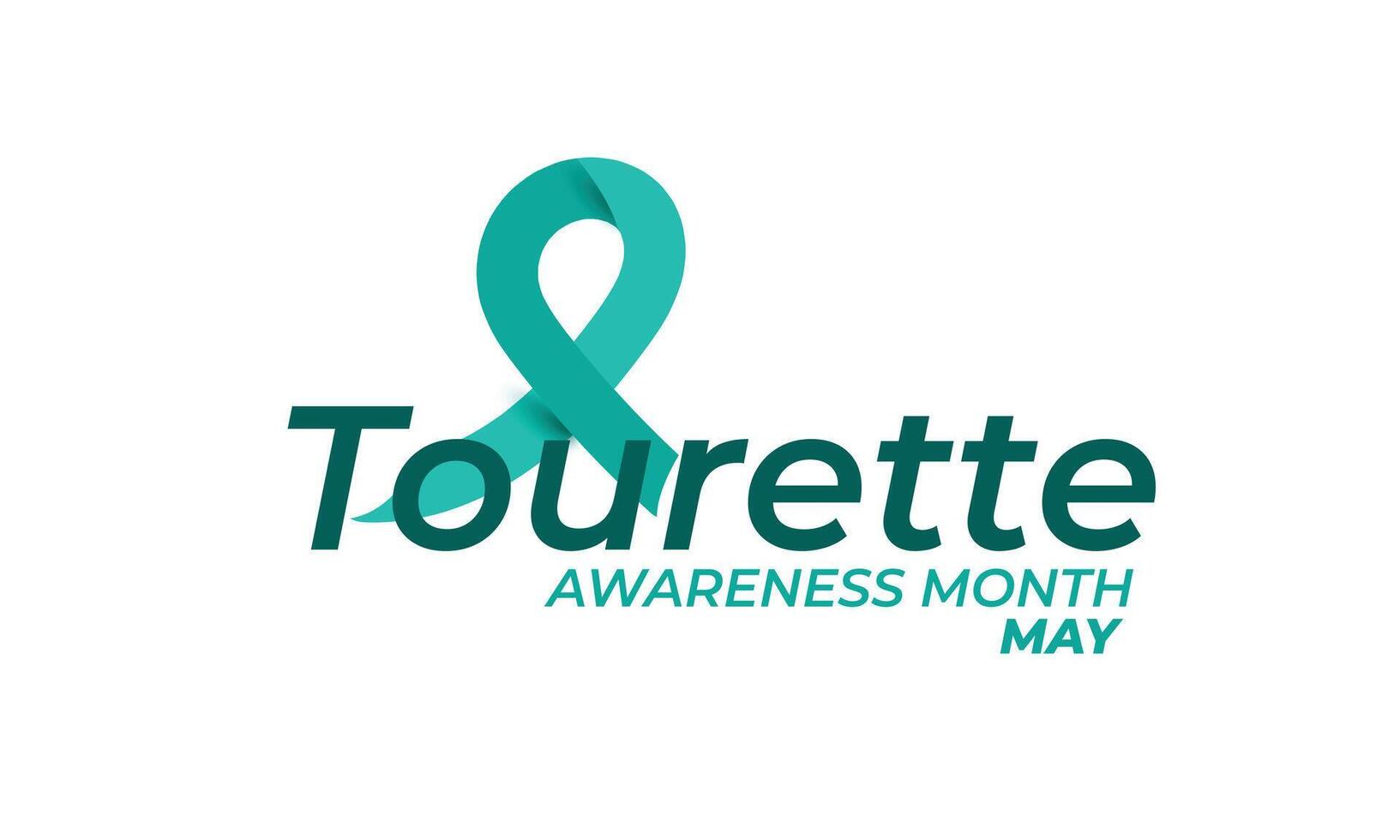 Tourette  Awareness Month. background, banner, card, poster, template. Vector illustration.