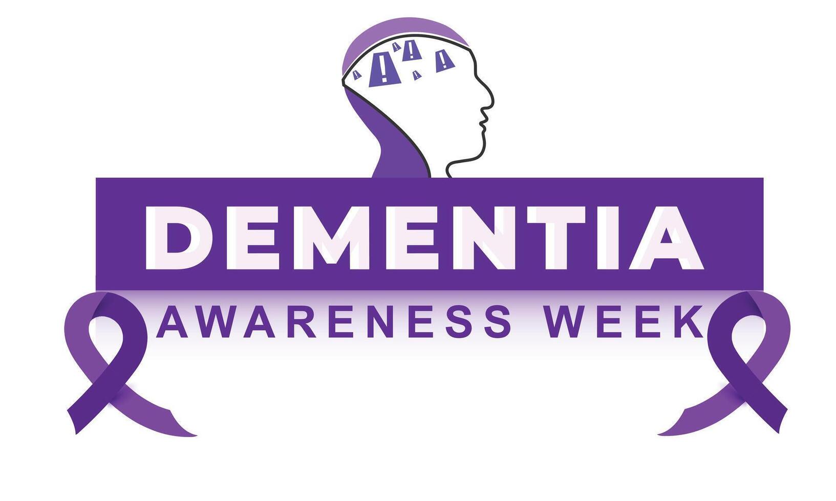 Dementia Awareness Week. background, banner, card, poster, template. Vector illustration.