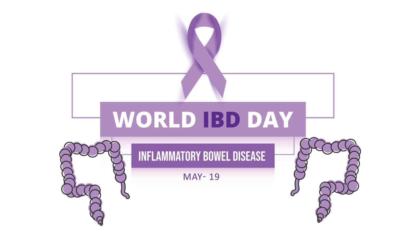 World IBD Day. background, banner, card, poster, template. Vector illustration.