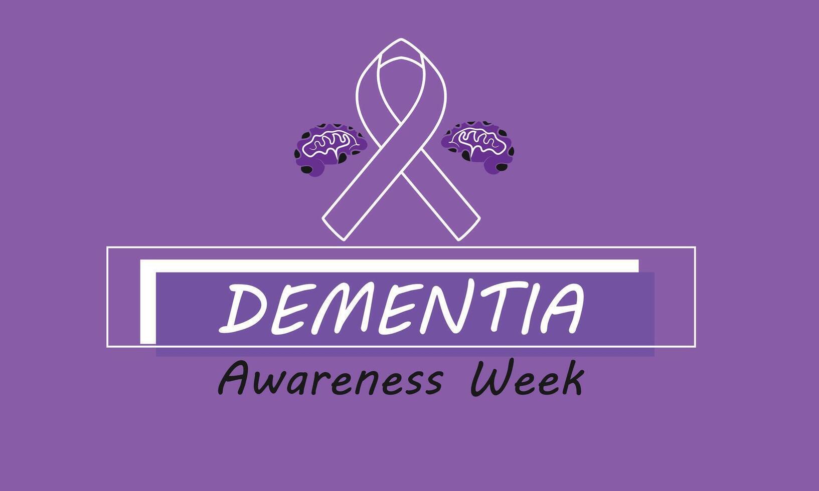 Dementia Awareness Week. background, banner, card, poster, template. Vector illustration.